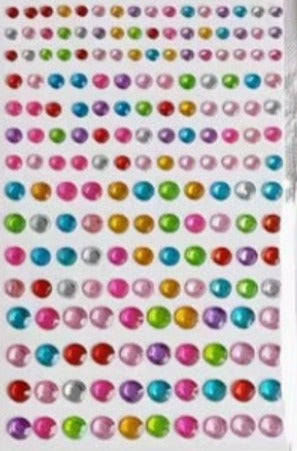 Rhinestone Colored Gemstone Stickers