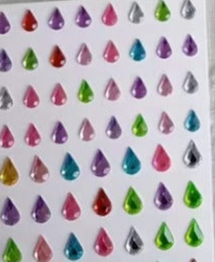 Rhinestone Colored Gemstone Stickers