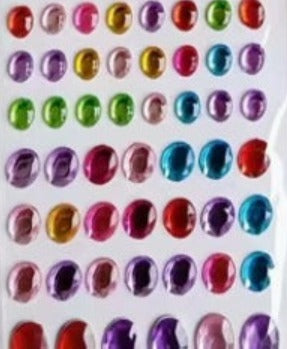 Rhinestone Colored Gemstone Stickers