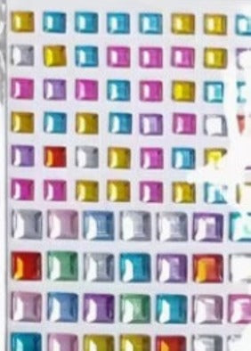Rhinestone Colored Gemstone Stickers