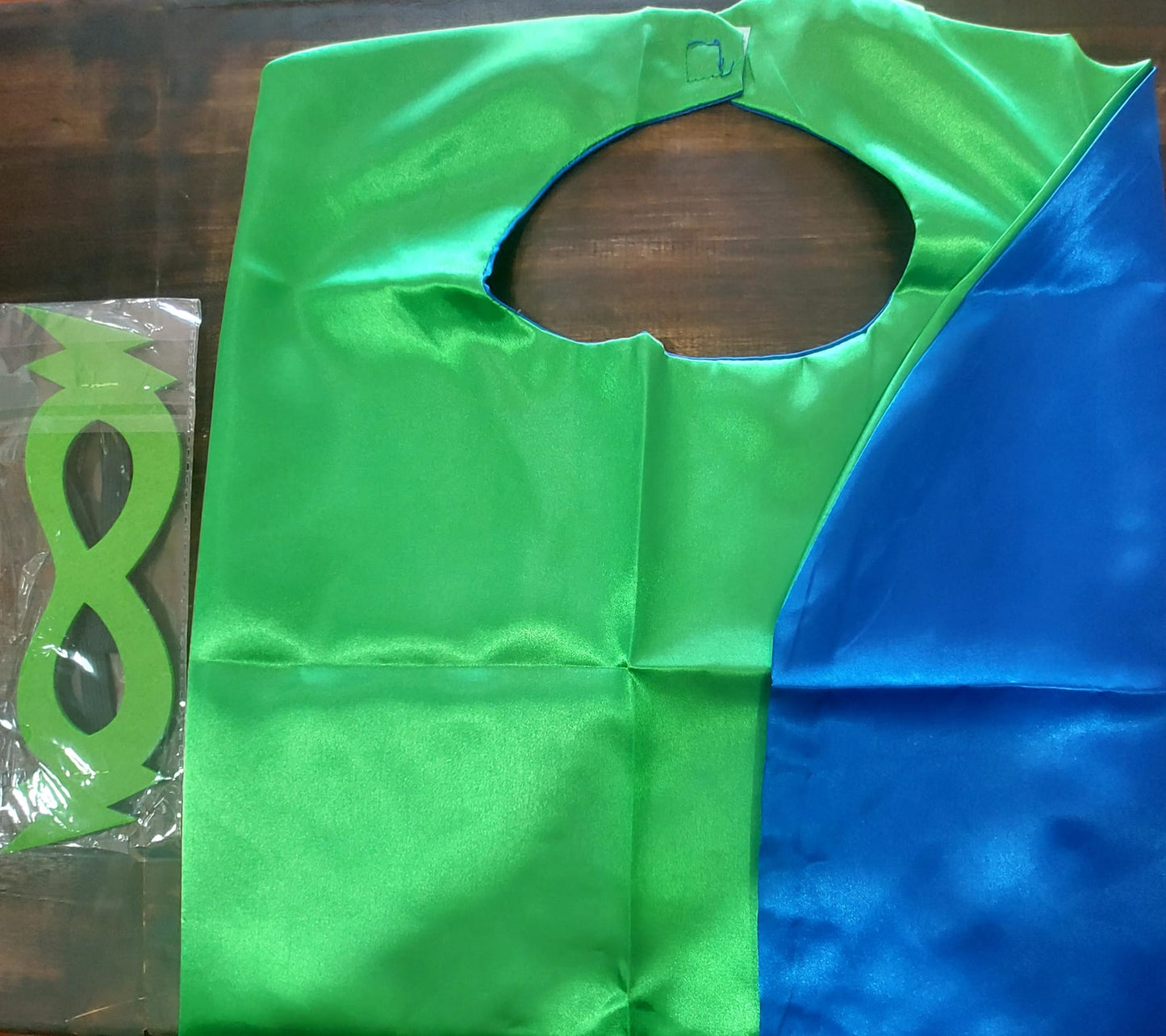 Double-Sided Superhero Cape & Matching Mask