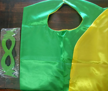 Double-Sided Superhero Cape & Matching Mask