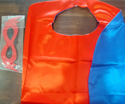 Double-Sided Superhero Cape & Matching Mask