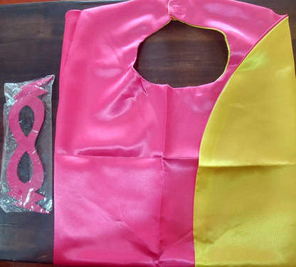 Double-Sided Superhero Cape & Matching Mask