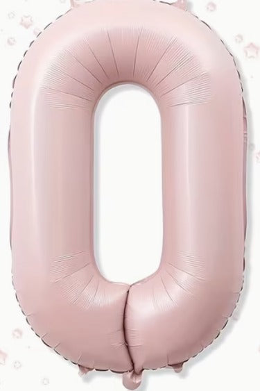 16" Foil Number Balloon - Blush Pink