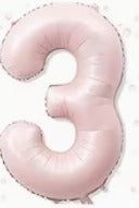 16" Foil Number Balloon - Blush Pink