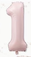 16" Foil Number Balloon - Blush Pink