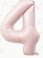 16" Foil Number Balloon - Blush Pink