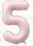 16" Foil Number Balloon - Blush Pink