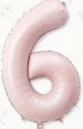 16" Foil Number Balloon - Blush Pink