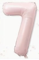 16" Foil Number Balloon - Blush Pink