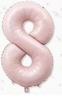 16" Foil Number Balloon - Blush Pink