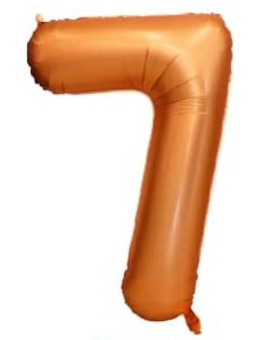 16" Foil Number Balloon - Orange