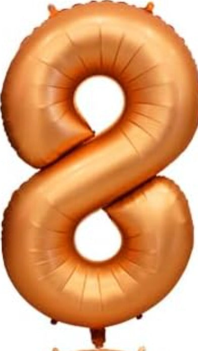 16" Foil Number Balloon - Orange
