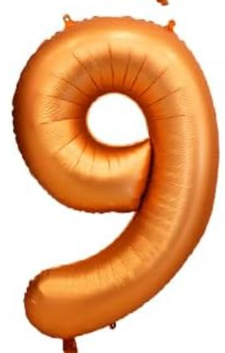 16" Foil Number Balloon - Orange