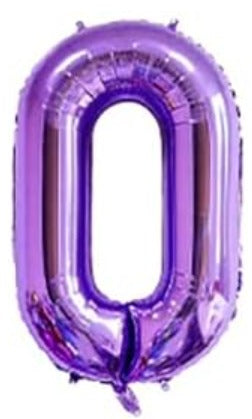 16" Foil Number Balloon – Purple