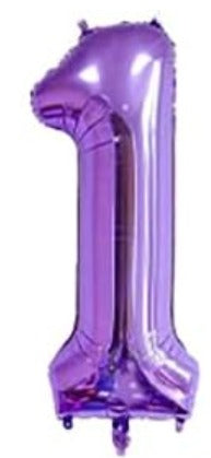 16" Foil Number Balloon – Purple