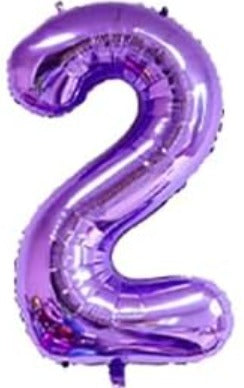16" Foil Number Balloon – Purple