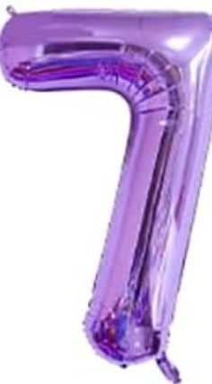 16" Foil Number Balloon – Purple
