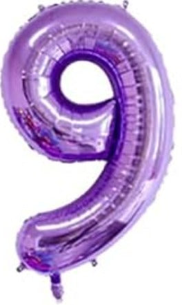 16" Foil Number Balloon – Purple