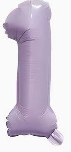 16" Foil Number Balloon - Lavender