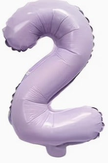 16" Foil Number Balloon - Lavender