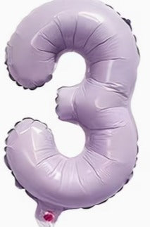 16" Foil Number Balloon - Lavender