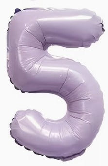 16" Foil Number Balloon - Lavender