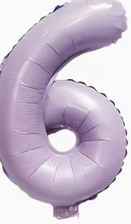 16" Foil Number Balloon - Lavender