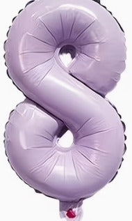 16" Foil Number Balloon - Lavender