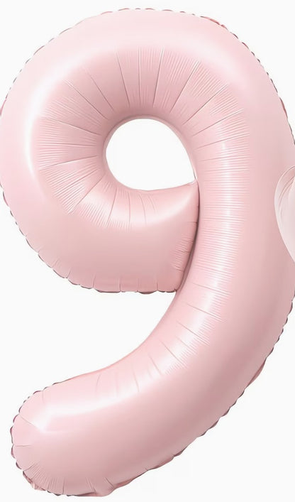 16" Foil Number Balloon - Light Pink