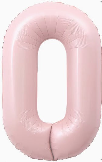 16" Foil Number Balloon - Light Pink