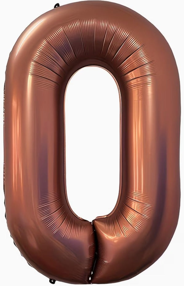 16" Foil Number Balloon - Bronze