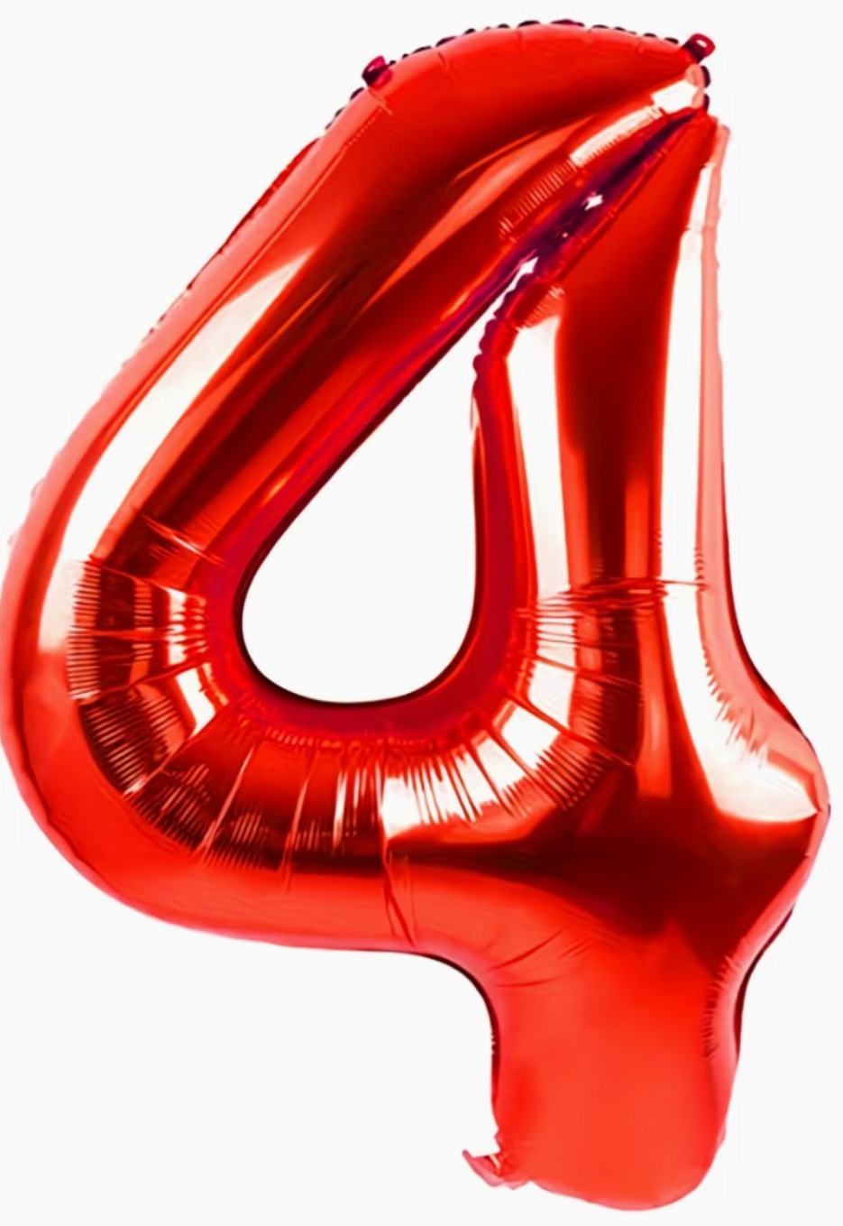 16" Foil Number Balloon - Red