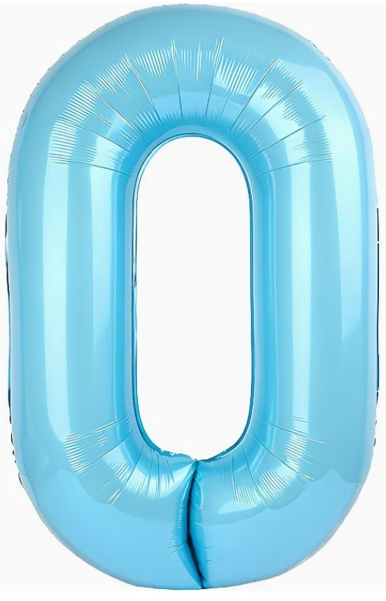 16" Foil Number Balloon - Light Blue