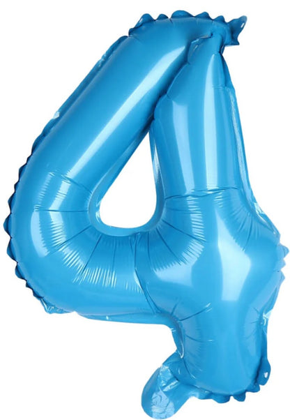 16" Foil Number Balloon - Baby Blue