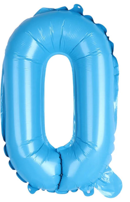 16" Foil Number Balloon - Baby Blue