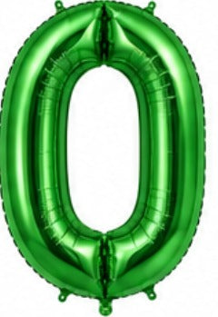 16" Foil Number Balloon - Green