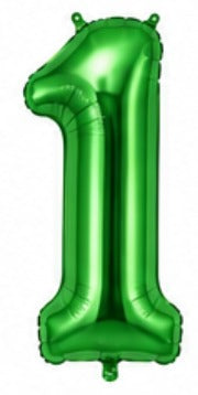 16" Foil Number Balloon - Green
