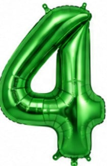 16" Foil Number Balloon - Green
