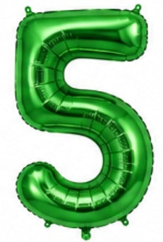 16" Foil Number Balloon - Green