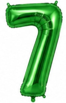 16" Foil Number Balloon - Green