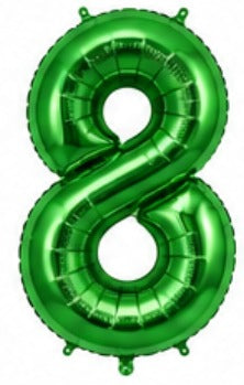 16" Foil Number Balloon - Green