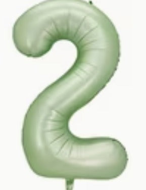 16" Foil Number Balloon - Olive Green