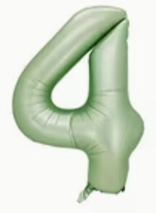 16" Foil Number Balloon - Olive Green
