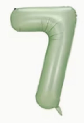 16" Foil Number Balloon - Olive Green