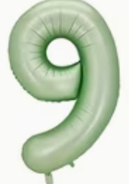16" Foil Number Balloon - Olive Green
