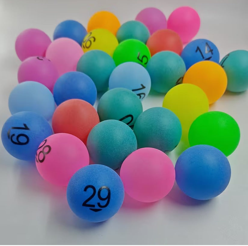 Colorful Numbered Plastic Balls (1–60)