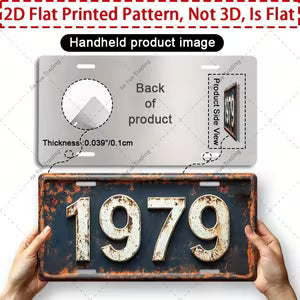 Vintage Metal Sign -  1979 Plaque
