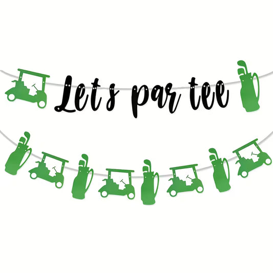 Let'S Par-Tee Golf Banner Set